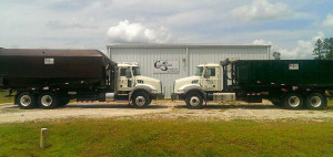 Cumberland Services Trucks with Containers